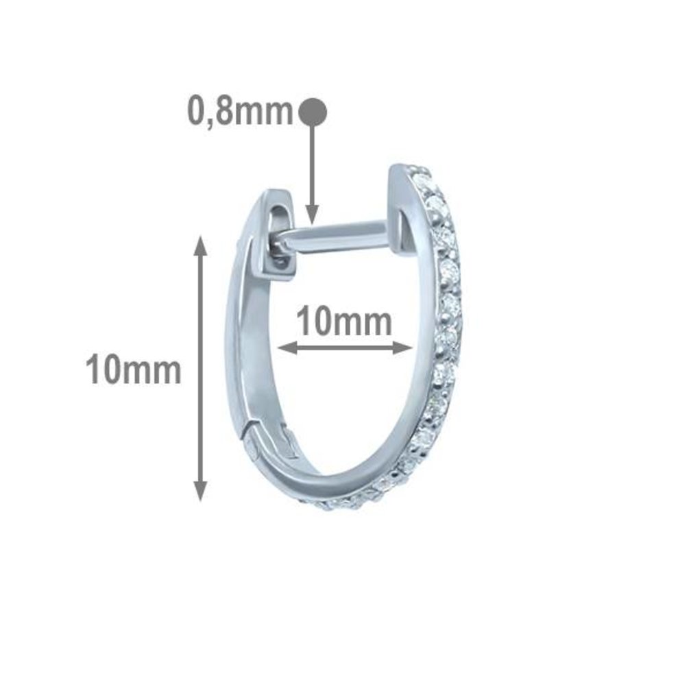 Silver Earrings - Crystals