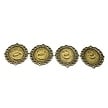 Gold Plated Silver Earrings - 4 Pair Set