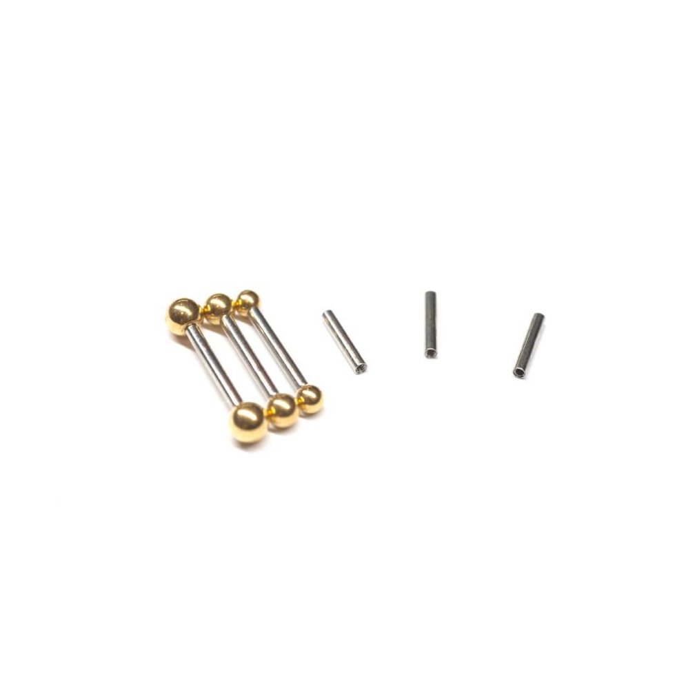 Gold Plated Surgical Steel Barbell - Set