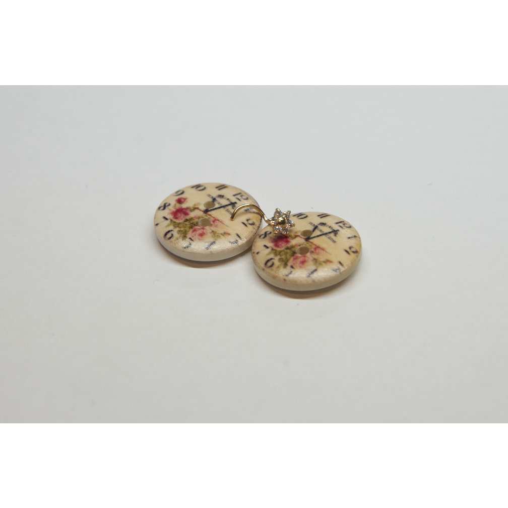 18 Karaat Goud Nosestud - Bloemdesign met Lab-Gemaakte Diamanten