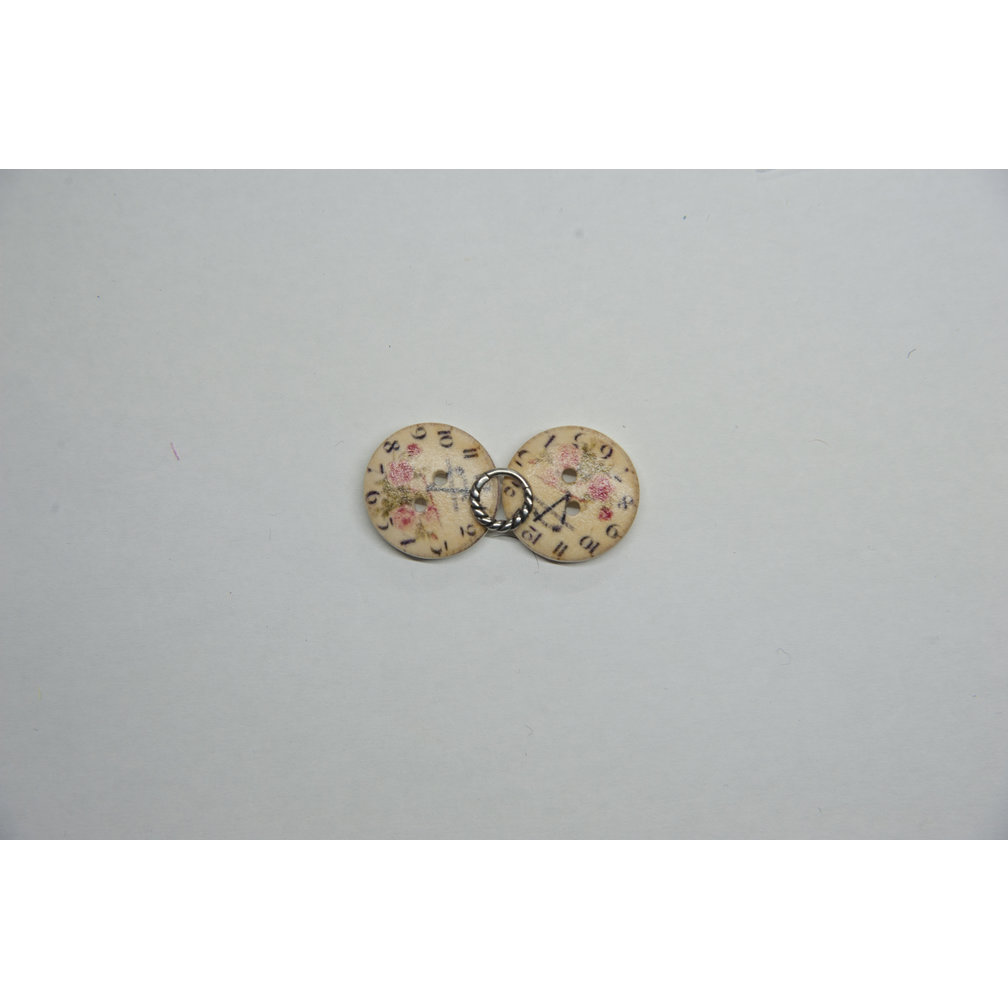 Zwart/Chirurgisch Staal Conch/Tepel Ring Twisted Touw