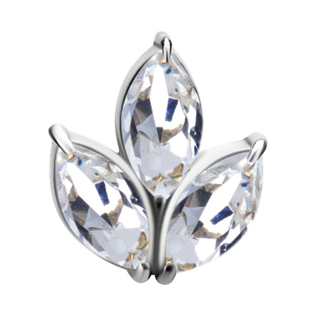 Chirurgisch Staal Barbell - Marquise Cluster