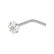 Surgical Steel Nose Stud - Square Stone