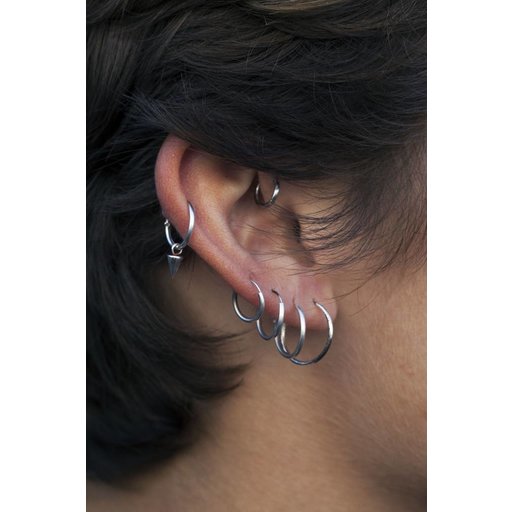 Abstract Double Piercing Stud Earring Set, Sterling silver – CookOnStrike