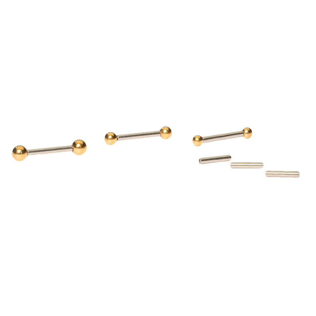 Gold Plated Surgical Steel Barbell - Set
