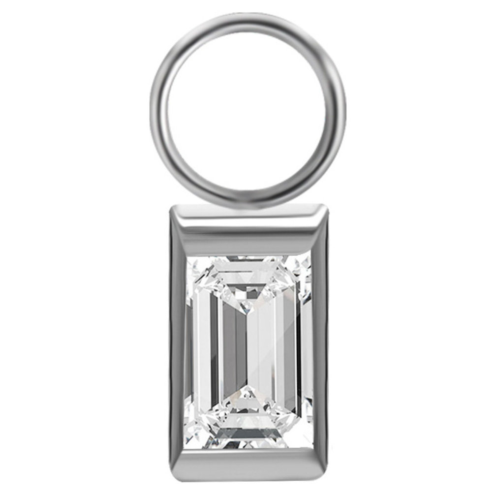 Segment Ring Hanger - Baguette Premium Zirconia