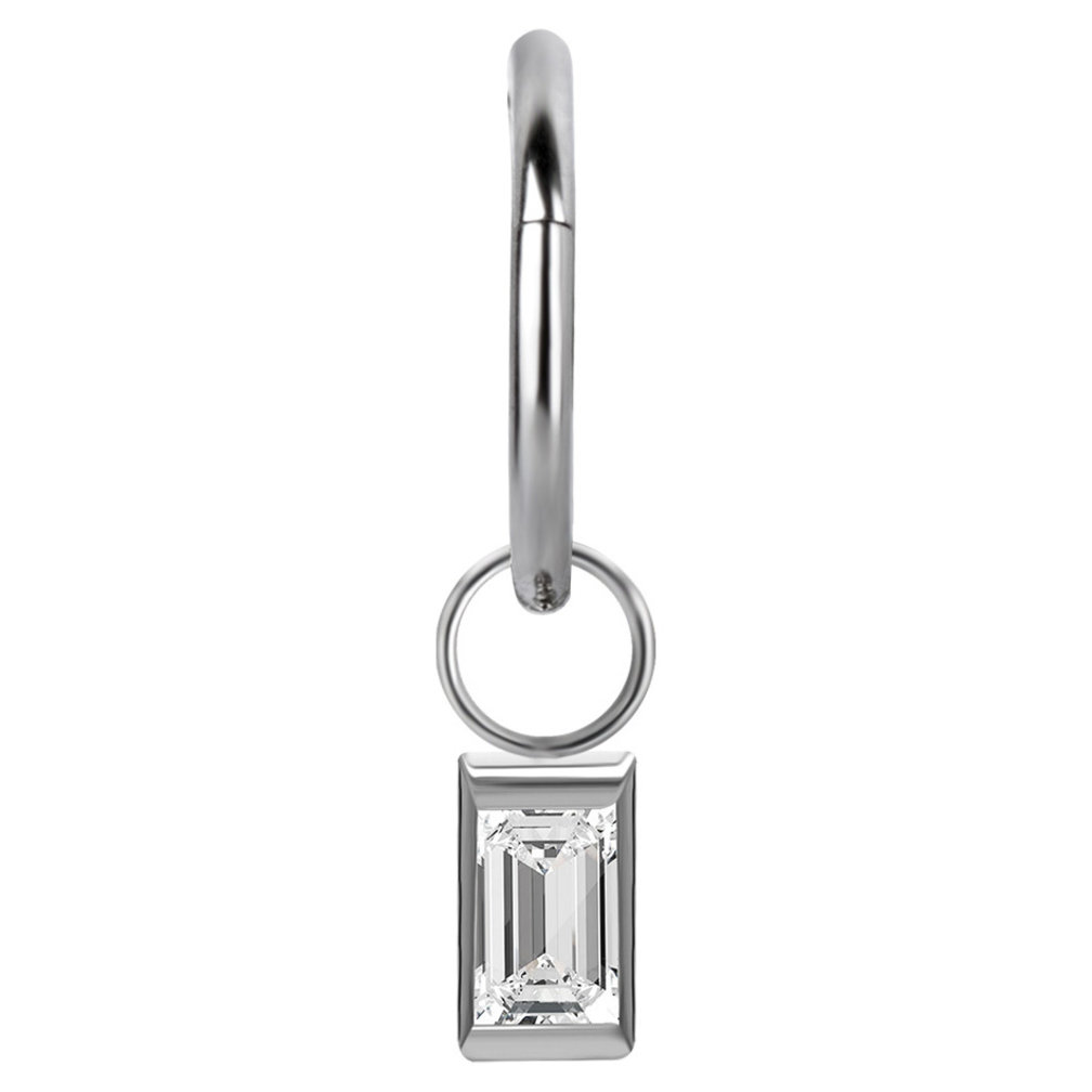 Segment Ring Hanger - Baguette Premium Zirconia
