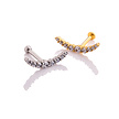 Surgical Steel Barbell - Premium Zirconia Crescent