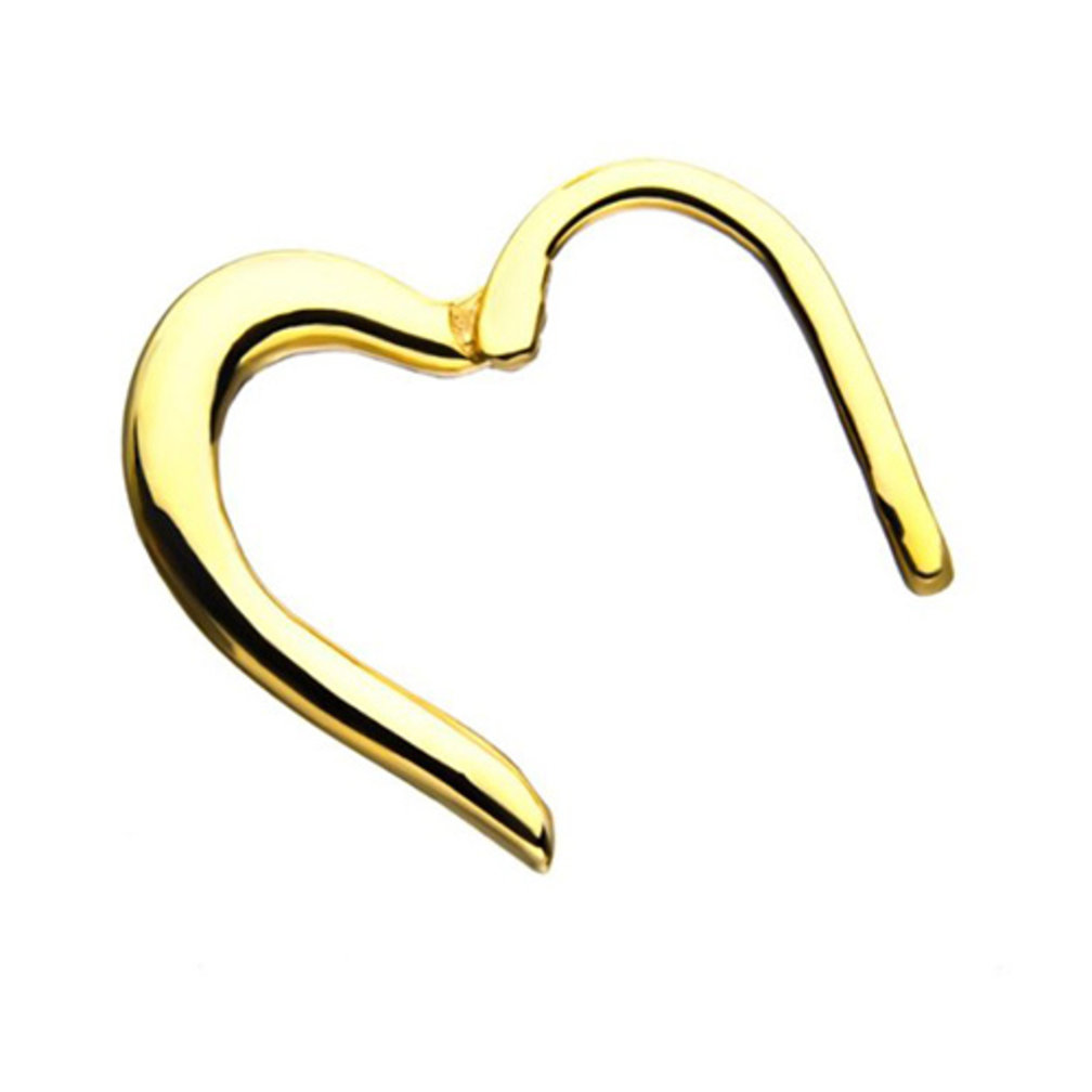 14 Karat Gold  Segment Ring - Heart