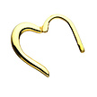 14 Karat Gold  Segment Ring - Heart