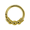 Gold Plated Piercing Ring