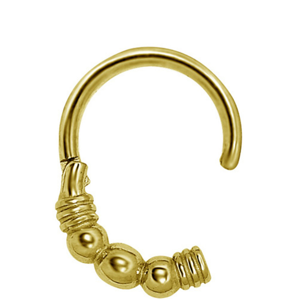 Gold Plated Piercing Ring