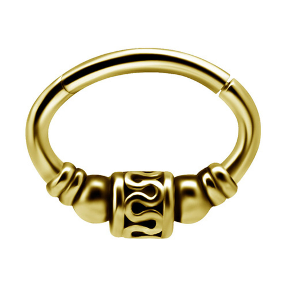 Surgical Steel Septum/Daith Click Ring - Tribal