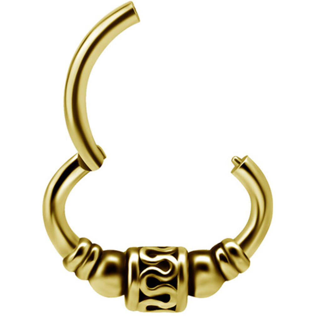 Surgical Steel Septum/Daith Click Ring - Tribal