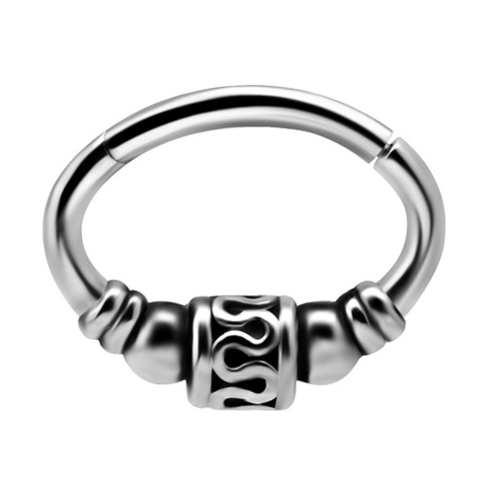 Surgical Steel Septum/Daith Click Ring - Tribal