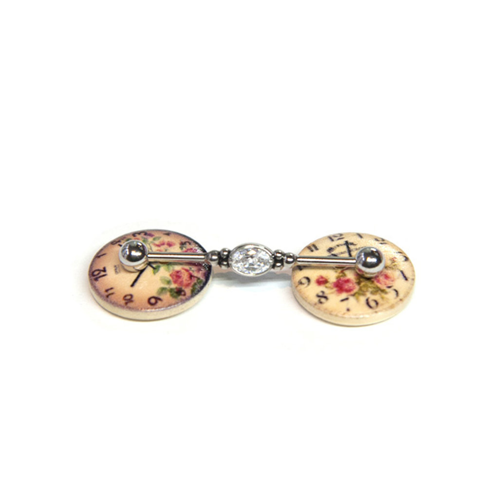 Industrial Barbell - Cubic Zirconia
