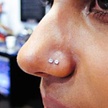 18 Karat Gold Nosestud - Synthetic Diamond