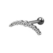 Chirurgisch Staal Barbell - Premium Zirconia Crescent