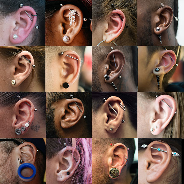 Bedachtzaam halen Geladen Oor piercings - Industrial piercing - Piercings Works