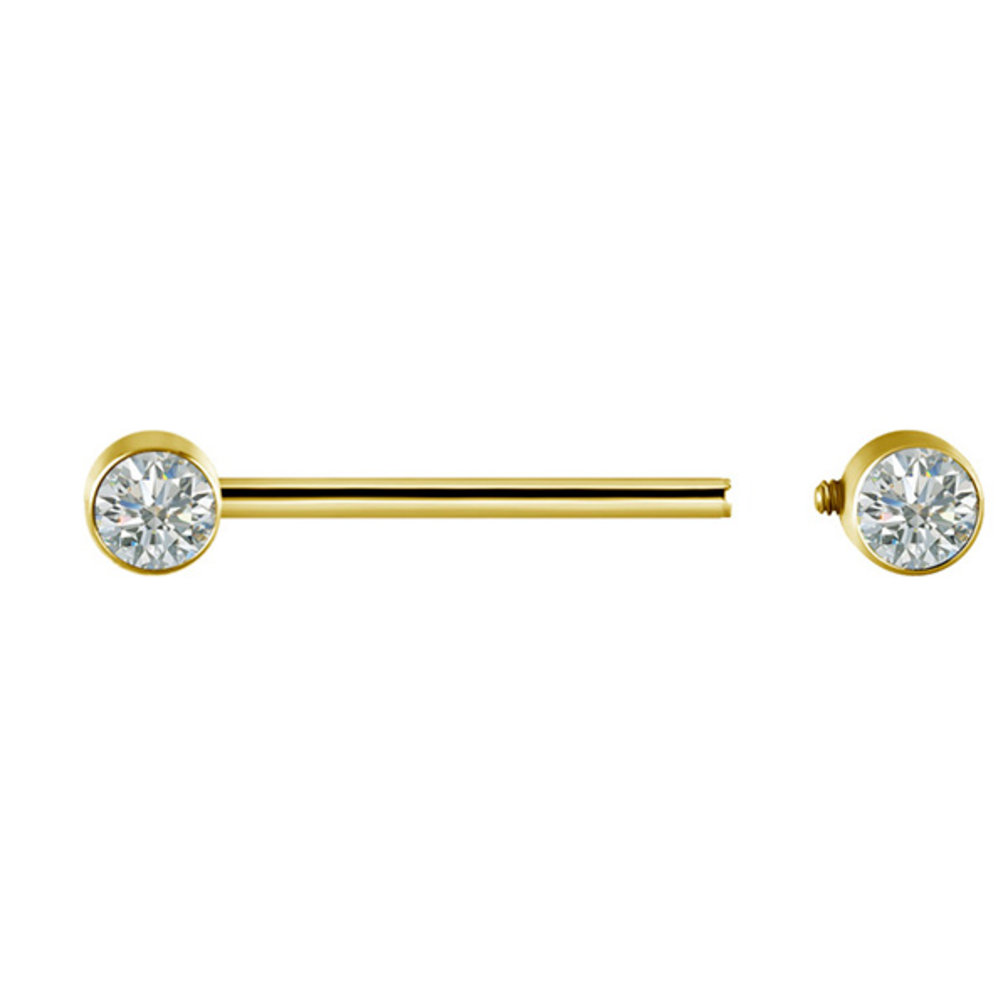 Titanium Tepel Barbell - Premium Zirkonia