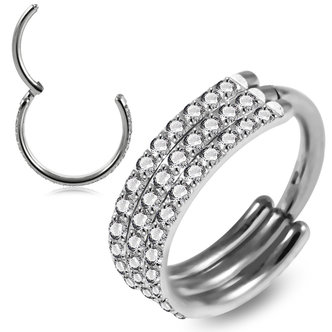 Piercings Works Click Ring - Premium Zirkonia