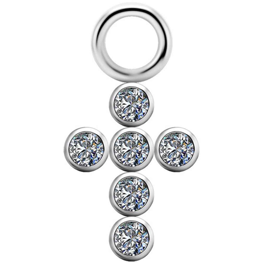 Segment Ring Hanger - Premium Zirconia Kruis