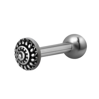 Piercings Works Surgical Steel Barbell - Tribal