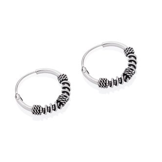 Piercings Works Zilveren Oorbellen - Touw ontwerp