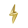 Gold Plated Barbell - Lightning Bolt