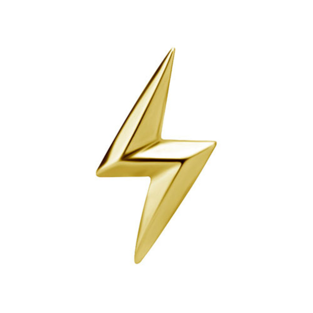 Gold Plated Barbell - Lightning Bolt
