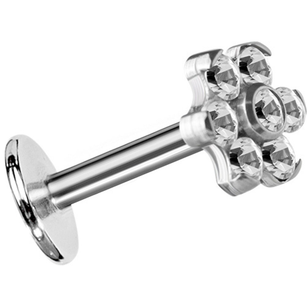 Titanium Barbell - Premium Zirkonia Bloem