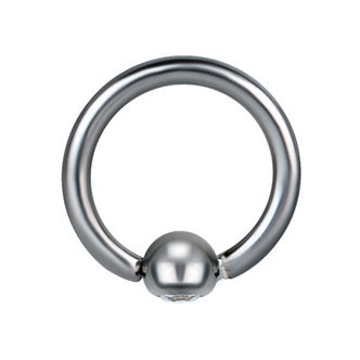 Piercings Works Chirugisch Stalen Ball Closure Ring - Premium Kristalletje