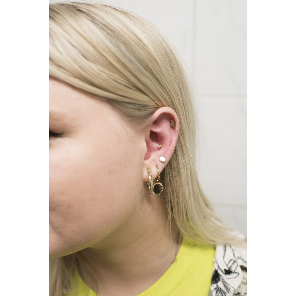 Vergulde Titanium Barbell - Premium Kristallen