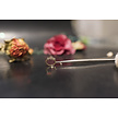 18 Karat Goud Septum/Daith Ring - Premium Zirconia Flowers