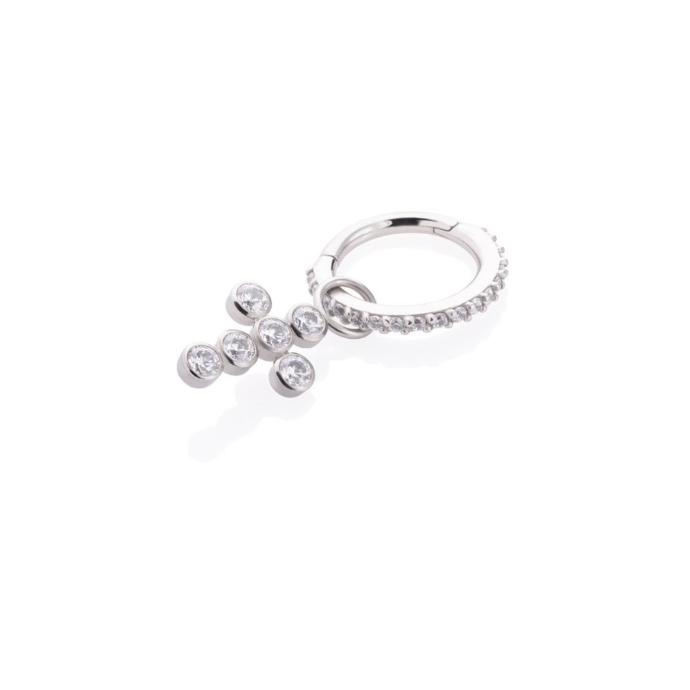 Segment Ring Hanger - Premium Zirconia Kruis