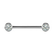 Titanium Tepel Barbell - Premium Zirkonia