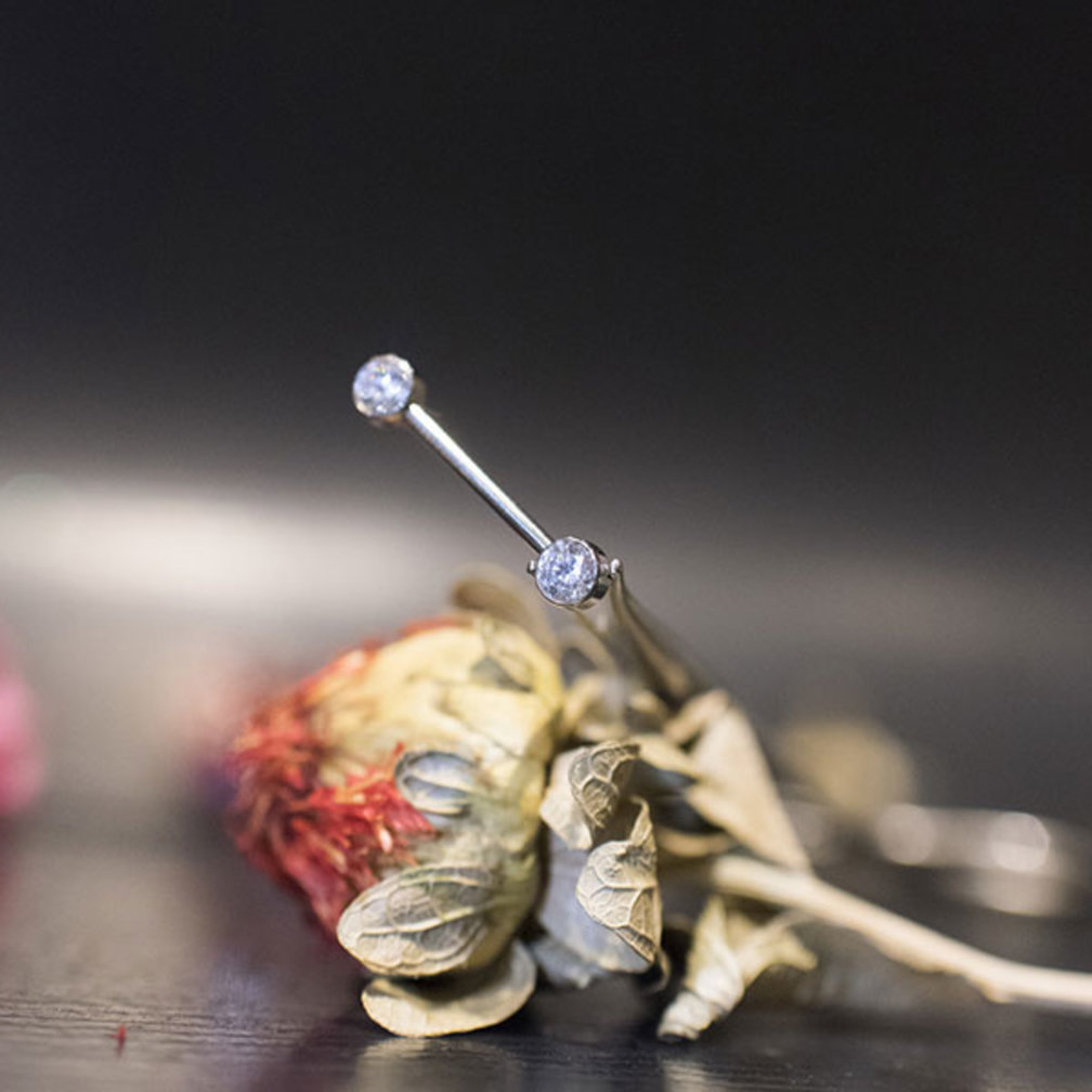 Titanium Tepel Barbell - Premium Zirkonia