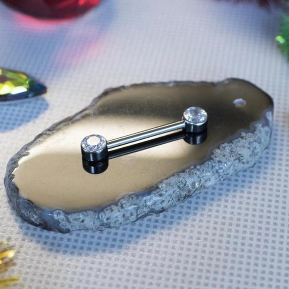 Titanium Tepel Barbell - Premium Zirkonia