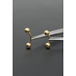 Gold Plated Titanium Banana Barbell