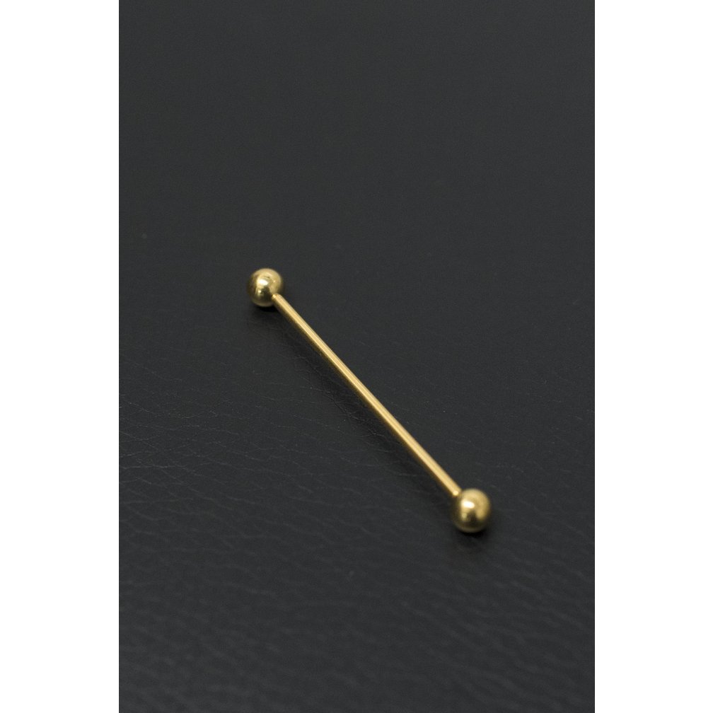 Vergulde Titanium Industrial Barbell Basic