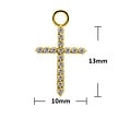 18 Karat Gold Charm - Cross