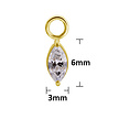 18 Karat Gold Charm - Marquise Premium Zirconia