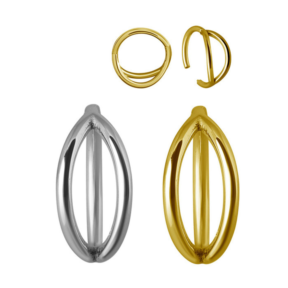 Chirurgisch Staal Click Ring