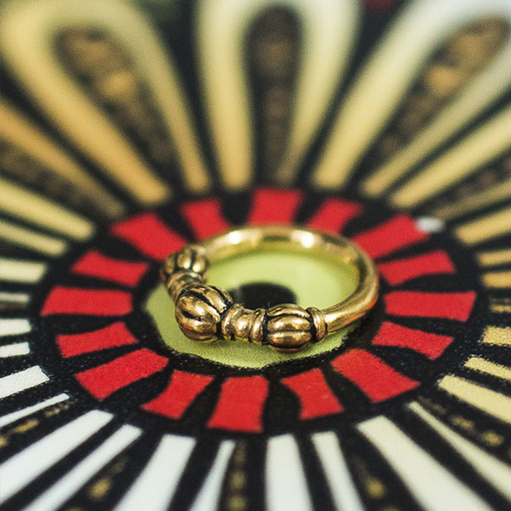 Surgical Steel Click Ring - Tribal