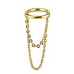 Gold Plated Click Ring  - Chains