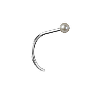 Piercings Works Chirurgisch Stalen Nosestud - Parel