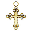 Segment Ring Charm - Zirconia Cross