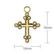 Segment Ring Charm - Zirconia Cross