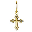 Segment Ring Charm - Zirconia Cross