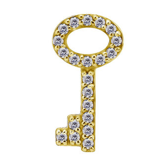 Piercings Works Segment Ring Hanger - Zirkonia Sleutel